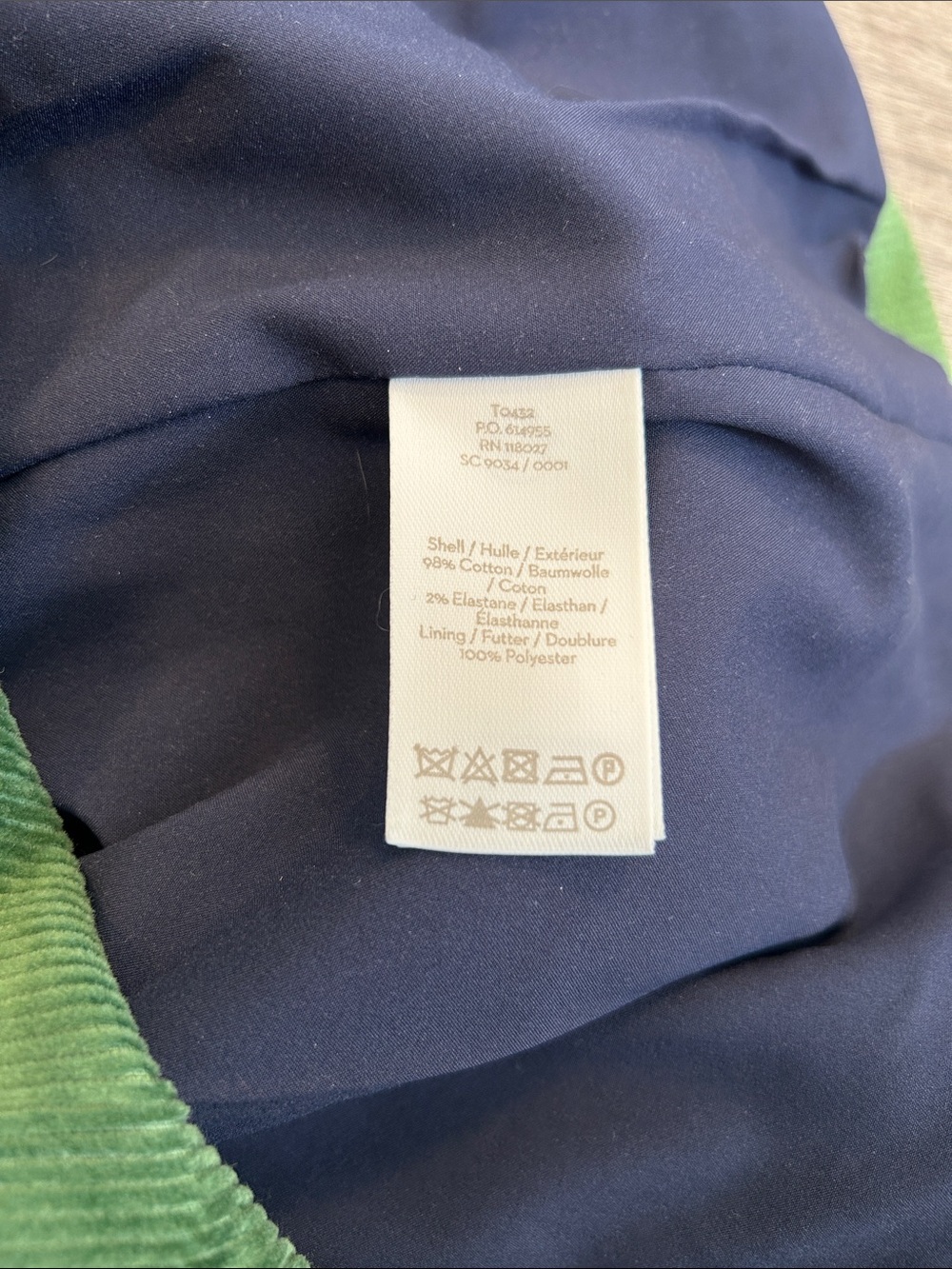 Boden Green Corduroy Blazer US 14 Tailored Jacket Preppy Fall - Picture 8 of 10